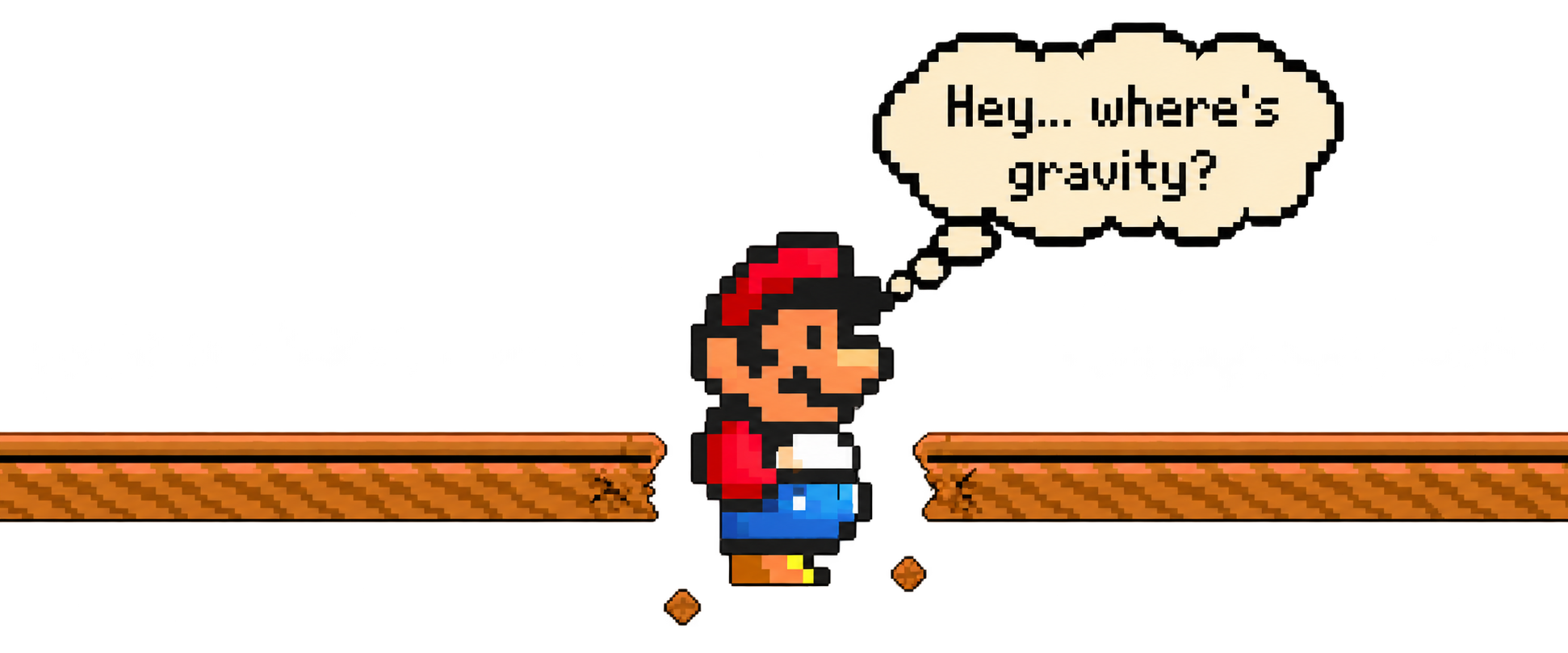 The player incorrectly sinking through the platform